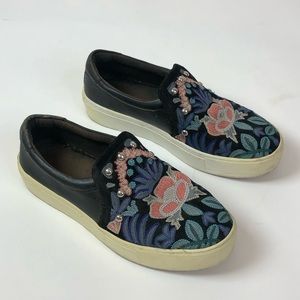 Rebecca Minkoff embroidered slip-on sneakers